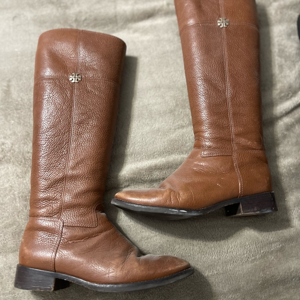 Brown Leather Riding Boots